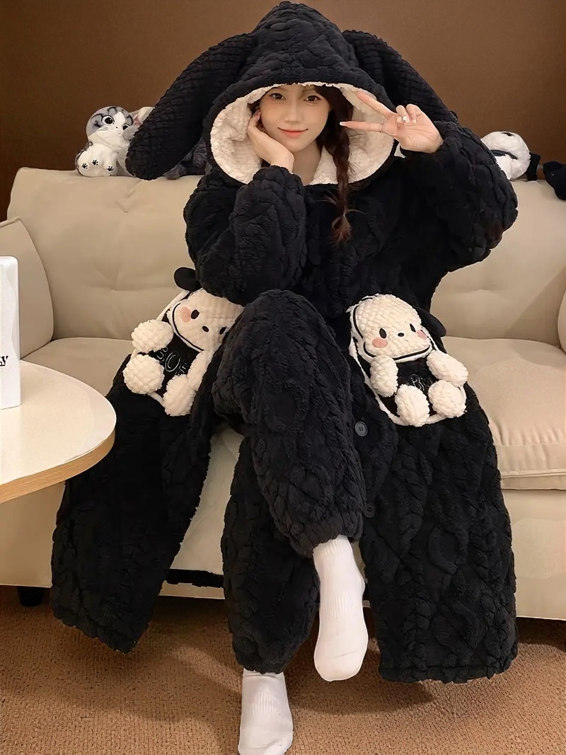 Plaid-Nounours sweat plaid