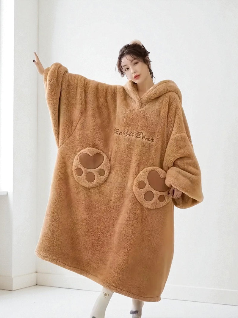 Plaid-Nounours sweat plaid