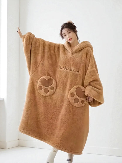 Plaid-Nounours sweat plaid