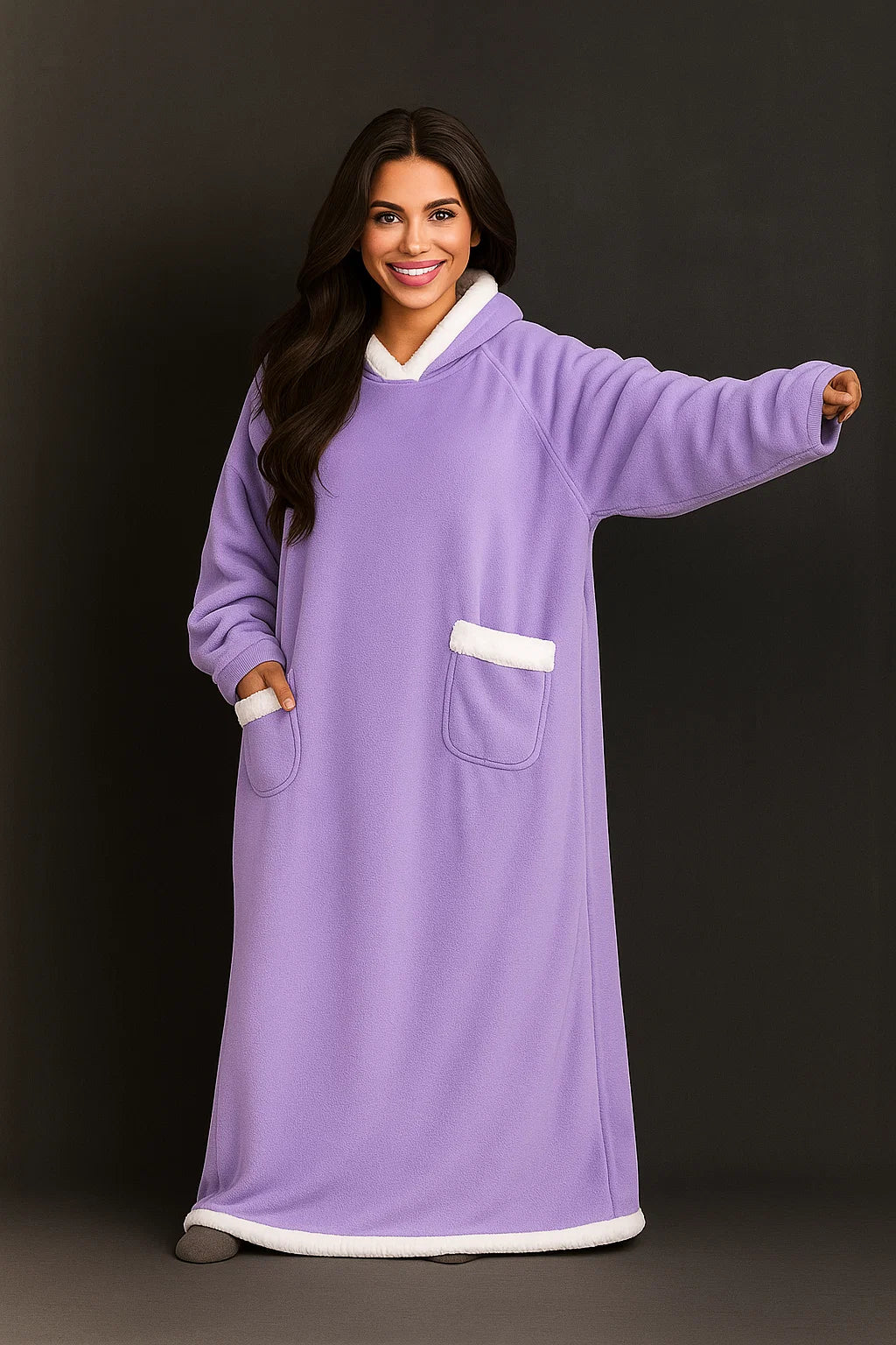 Cocon à deux - Sweat plaid